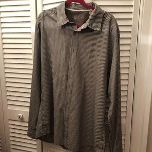Esprit de corps Men Striped Button Down, XXL